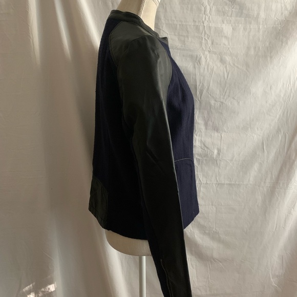 NWOT Blue Moto Jacket Large - Picture 7 of 12